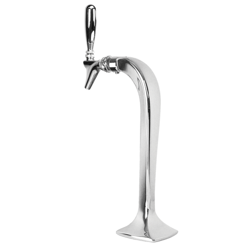Micro Matic MM1091K 4.38" W x 15" H Glycol-Cooled (1) Faucet Polished Stainless Steel Finish Countertop Cobra Draft Beer Tower