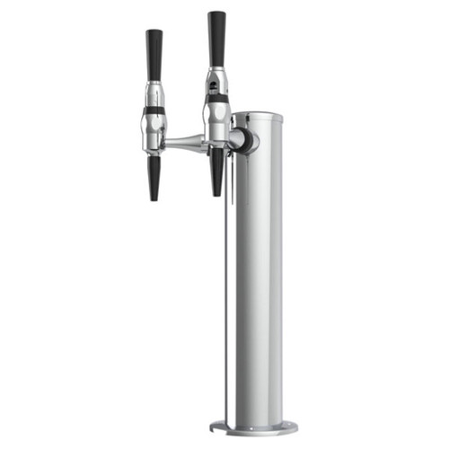 Micro Matic DS-132-PSS-C 2 Faucets Stainless Steel 3" Column Polished Stainless Steel Coffee Tower