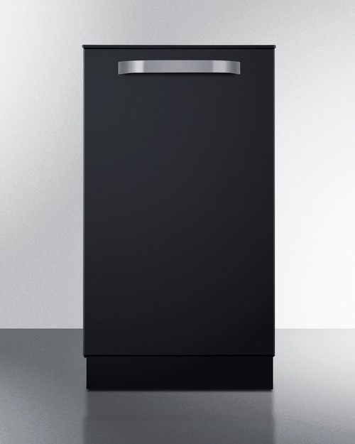 Summit DW184BADA 18" Wide Stainless Steel Built-In Black Door Dishwasher - 115 Volts