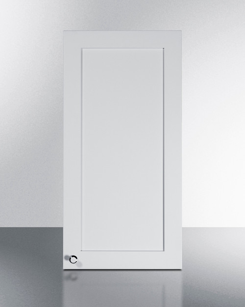 Summit CABWH1530R 15" W x 30" H Clean White Seamless Plywood Box Right Hand Door Swing Wall Cabinet