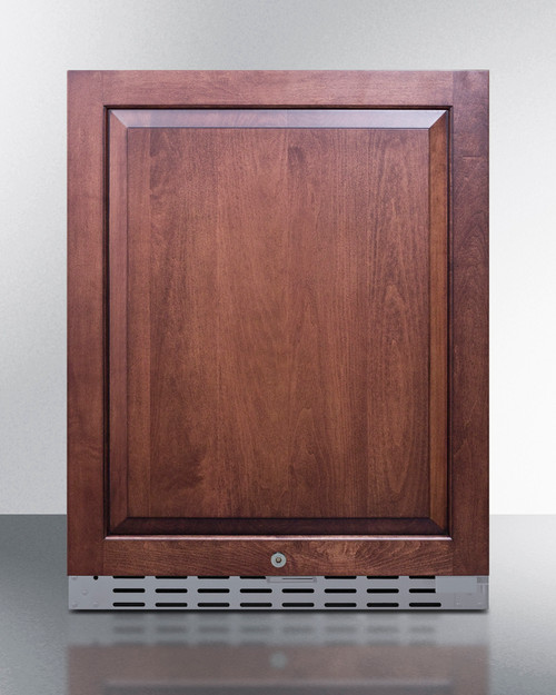 Summit AL55OSCSSIF 23.5" W Panel Ready Built-In Reach-In Outdoor Undercounter Refrigerator - 115 Volts
