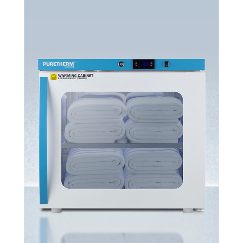 Summit AWC2PB Performance Series 23.5" W 3.39 Cu. Ft. Glass Door Stainless Steel Interior Tabletop Blanket Warmer - 115 Volts