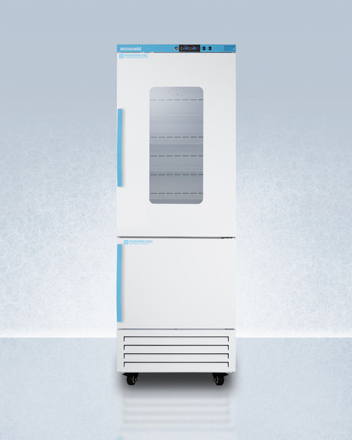 Summit ARFG18PV Performance Series 15.54 Cu. Ft. Triple Paned Glass Window Hinged Solid Refrigerator-Freezer Combination - 115 Volts