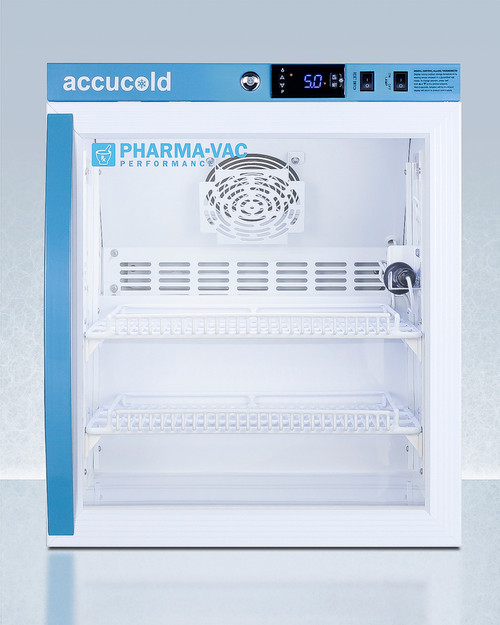 Summit ARG2PV Performance Series 18.5" W White Glass Vaccine Refrigerator - 115 Volts
