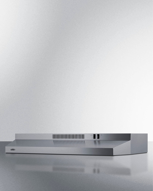 Summit H36RSS 35.88" W Stainless Steel Two-Speed Fan Under-Cabinet Convertible Range Hood - 115 Volts