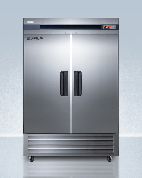 Summit AFS49ML Performance Series 49 Cu. Ft. All Stainless Steel 2 Solid Full Hinged Doors Reach-In Pharma-Lab All-Freezer - 115 Volts