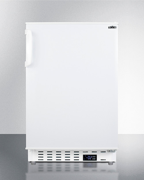 Summit ALFZ36 19.75" W White Built-In or Freestanding Reach-In Undercounter All-Freezer - 115 Volts