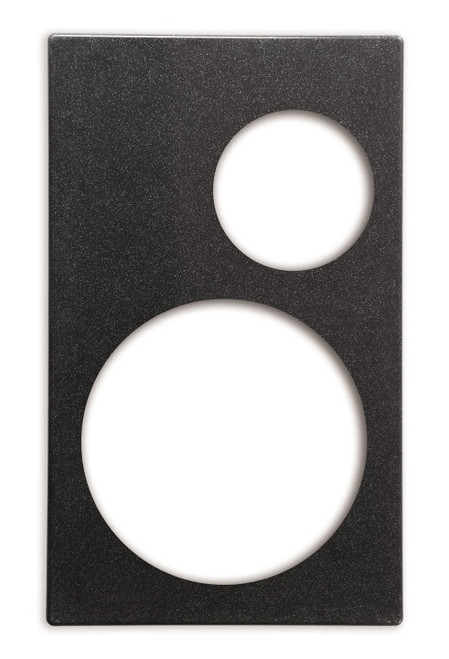Vollrath 8243410 12.75" W x 21.50" D Plastic (1) Large and (1) Small Round Cutout Miramar Single Size Template