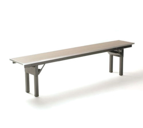 Maywood ML1272BENCH 72" W x 12" D x 18" H Plastic Laminated 5/8" Plywood Top Folding Bench