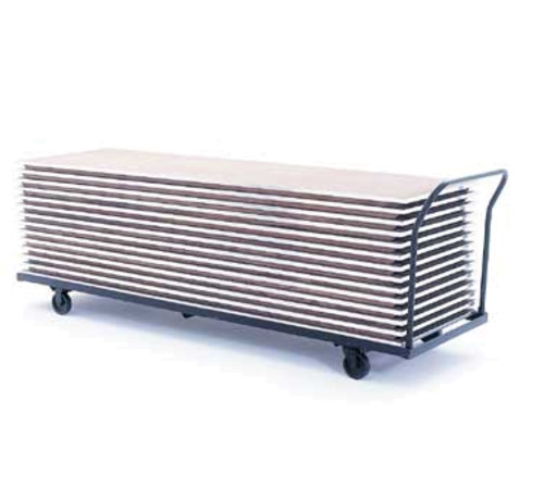 Maywood M368FTTRUCK 1200 Lb. 93.5" W x 36" D x 39" H Welded Angle Iron Frame with Removable U-Handles Flat Storage Table Truck