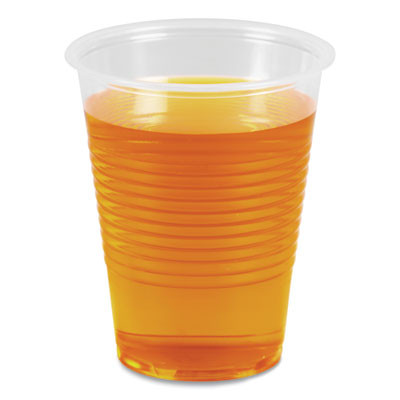 Essendant BWKTRANSCUP10CT 10 Oz. Translucent Plastic Boardwalk Cold Cups - 10 Sleeves of 100 Each