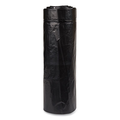 Essendant IBSECI385812K 38" x 58" Black Interleaved Roll Inteplast Group Low-Density Commercial Can Liners - 10 Rolls of 10 Each