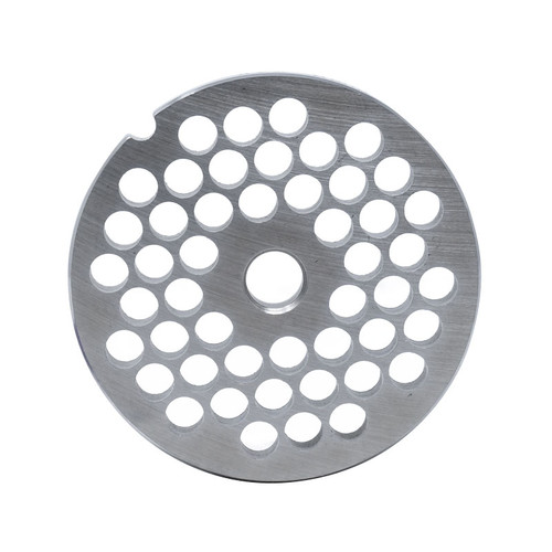 Omcan USA 11223 #22 0.83" Hard Stainless Steel European Style Machine Plate - Hubless