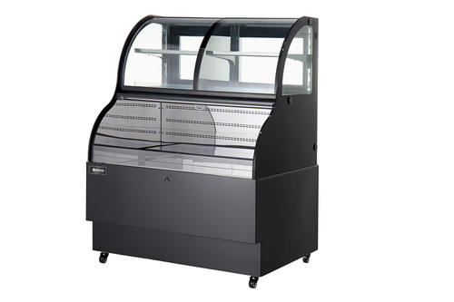 Omcan USA 47106 35.4" W Shelves Dual Service Open Display Case