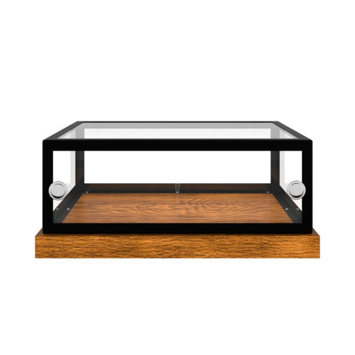Koolmore KM-BDW-20MUF 20" W Black Squared Glass Full Service Muffin and Cake Display Case