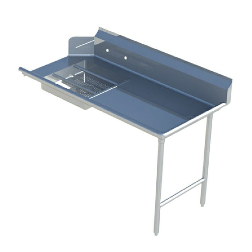 Sapphire Manufacturing SMSDT-72R 72" W Stainless Steel 16 Gauge Straight Soiled Dishtable