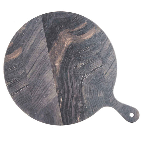 TableCraft Products 10016 16 1/2" Barnwood Pattern Melamine With Handle Serving Paddle