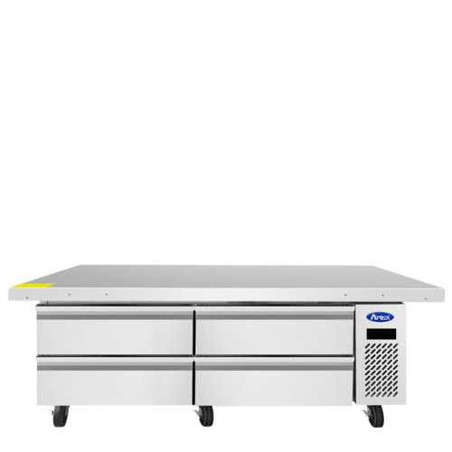 Atosa MGF8464GR 76" W Stainless Steel 4 Drawers Chef Base Freezer - 115 Volts