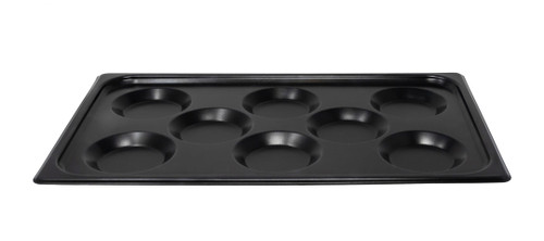 Omcan USA 44546 Stainless Steel Non-Stick 8 Molds Multi-Baker Pan