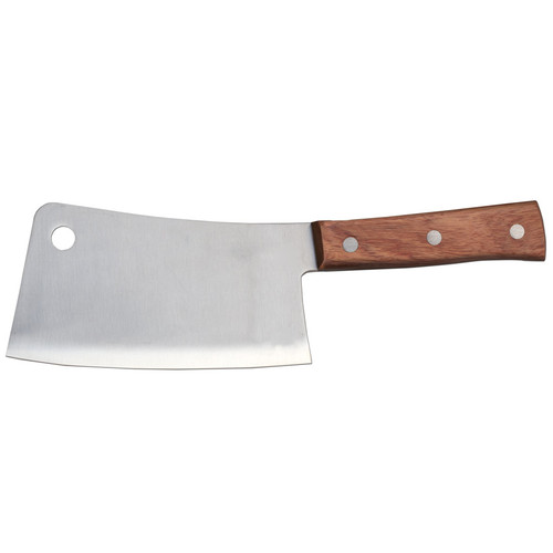 Omcan USA 10561 9" Stainless Steel Wood Handle Cleaver