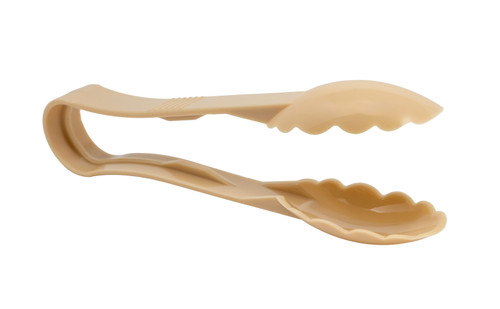 Omcan USA 80153 9" Beige Polycarbonate Serving Tongs