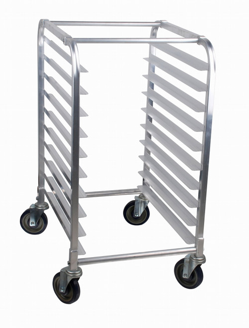 Omcan USA 48013 16.5" W Aluminum End Load Mobile Steam Table Pan Rack