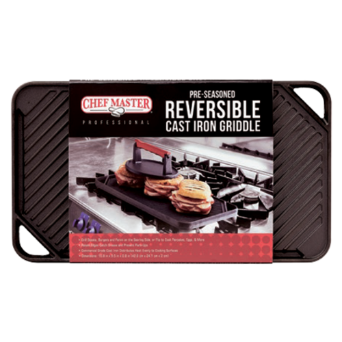 Chef Master 90202 Cast Iron Square Griddle