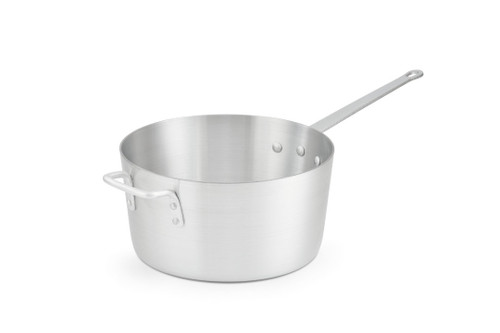 Vollrath 7350 11.75" W x 5.75" H 10 Quart 9 Gage 3000 Series Aluminum Riveted Handle with Natural Finish Arkadia Sauce Pan