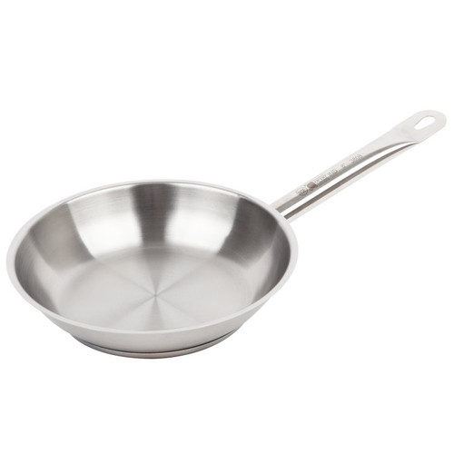Vollrath 3808 8" Dia. 21-Gauge Stainless Steel 0.25" Thick Aluminum-Clad Bottom Optio Fry Pan