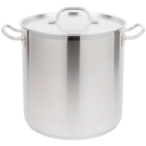 Vollrath 3506 27 Quart Stainless Steel Optio Stock Pot with Cover