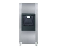 ITV Ice Makers DHD 130-22 128 Lbs. Stainless Steel Floor Model Hotel Style Ice Dispenser of 22" W - 115 Volts