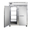 Continental Refrigerator 2RENPT 57"W Two-Section Solid Door Extra-Wide Refrigerator