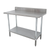 Advance Tabco KSLAG-240-X 30" W x 24" D 16 Gauge 430 Stainless Steel and 18 Gauge Undershelf Work Table