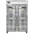 Continental Refrigerator 2F-SS-GD-HD 52" W Two-Section Glass Door Reach-In Freezer - 115 Volts