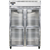 Continental Refrigerator 2FS-SS-GD-HD 52" W Two-Section Glass Door Freezer - 115 Volts