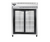 Continental Refrigerator 2RESNSSSGD 57" W Two-Section Glass Door Reach-In Extra-Wide Refrigerator