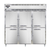 Continental Refrigerator DL3R-SS-HD 78" W Three-Section Stainless Steel Door Reach-In Designer Line Refrigerator