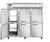 Continental Refrigerator 3R-SS-PT-HD 78"W Three-Section Solid Door Refrigerator