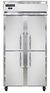 Continental Refrigerator 2RSESNHD 36.25" W Two-Section Solid Door Reach-In Slim Line Refrigerator