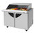 Turbo Air TST-48SD-18-N-SL 48.25" W Two-Section Two Door Super Deluxe Sandwich/Salad Mega Top Unit with Slide-Back Lid
