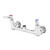 T&S Brass B-0330-LN Wall Mount Mixing Faucet Body with 8" Adjustable Centers