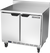 Beverage Air WTF36AHC-FIP 36"W Two Door Stainless Steel Worktop Freezer With 4" Foamed-In Place Backsplash