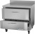 Victory VWFD36HC-2 36"W Two Drawer Stainless Steel Worktop Freezer Counter With 4" High Foamed In Place Backsplash