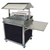 Cadco CBC-GG-2-L4 63.25" Stainless Steel Electric MobileServ Deluxe Grab & Go Merchandising Cart - 120 Volts