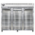 Continental Refrigerator 3FE-SA-GD 85.5" W Three-Section Glass Door Reach-In Extra-Wide Freezer - 115 Volts