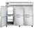 Continental Refrigerator 3RE-SA-PT-HD 85.5"W Three-Section Solid Door Extra-Wide Refrigerator