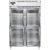 Continental Refrigerator D2RSNSAGDHD 52" W Two-Section Glass Door Reach-In Designer Line Refrigerator