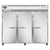 Continental Refrigerator 3RE-PT 85.5"W Three-Section Solid Door Extra-Wide Refrigerator
