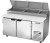 Beverage Air DP60HC 60" W Two-Section Two Door Two Door Pizza Top Refrigerated Counter