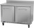 Victory VWF48HC 48"W Two Door Stainless Steel Worktop Freezer Counter With 4" High Foamed In Place Backsplash